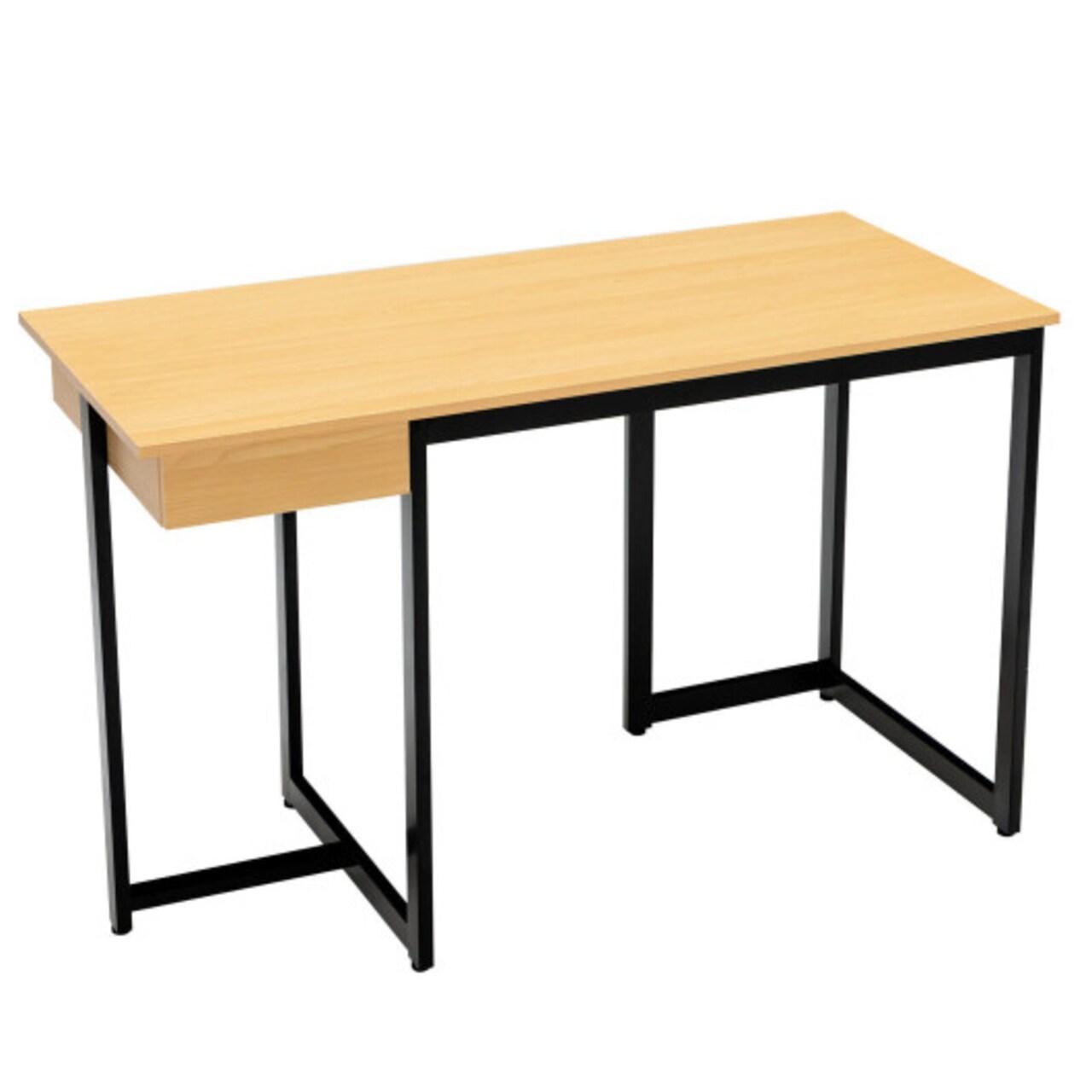 48" Computer Desk with Metal Frame and Adjustable Padst